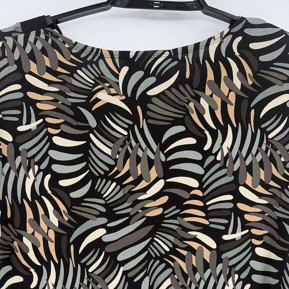 Lane Bryant Babydoll Too Sz 18/20 Y2K Boho Tropical Retro Coastal Stretch 70s - Picture 5 of 8